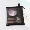 Benutzerdefinierte Trousse de Maquillage Net Transparente Reißverschlusstasche Nylon Mesh Make-up Kosmetiktasche Reise Make-up Kosmetiktaschen für Damen