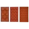 Stampi in silicone per cioccolato 3 pezzi / set Forma emisfero 6/15/24 fori Accessori per cottura al forno per dolci Stampo per dolci Bakeware Gadg da cucina 210721