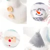 크리스마스 장식 1pcs 귀여운 나무 장식 펜던트 회색 블루 산타 절이 집에 대 한 장식품 매달려 눈사람 인형