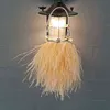 NXY Avondtas Dames Struisvogel Bont Voor Party Bruiloft Luxe Handtas Nieuwe Tas Ketting Tassel Schouder Veer Liefdesdag Koppelingen 0207