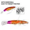 6 Color Mixed 7cm 4g Minnow Hard Baits & Lures 8# Treble Hook Fishing Hooks Pesca Tackle V-62