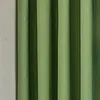 Blue Banana Leaf Printed Curtains For Living Room American Pastoral Leaves Window Drapes Bedroom Balcony #VT Curtain &