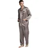 Мужская Silk Satin Pajamas Pajamas Установите набор пижамов набор Loungewear U.s. S, M, L, XL, XXL, XXXL, 4XL__Fits Все сезоны SH190905