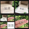 Drop levering 2021 100percent 925 Sterling Sier Simple Stud -oorbellen voor vrouwen die op gang banen bruidspartij Bruid Fijne sieraden Groothandel