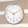 10 Inch Quartz Wall Horloges Low Noise Hanging Digital Clock Bedroom 25CM Creative Thick Border Watch For Living Room Decor H1230