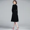 Fashion Women Long Sleeve Sweater Patchwork Dress Sexy Casual Autumn Winter O-Neck Embroidery Knitted 210520