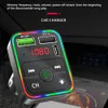 F2 Bluetooth Car Kit Fm Модулятор передатчика красочный светодиодный подсвет