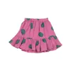 Girls' Casual Short Skirt 2021SS Spring and Summer BC Children's Cute Color Matching Graffiti Print Long Skirt 210331
