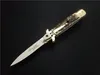 Solingen Antler Tactical Folding Knife Italian Mafia Automatisk stilett Horisontella knivar 440C utomhuscampingjakt överlevnad PO9937574