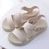 Female Sandals Summer Flat Bottom Sponge Cake With Thick Bottom PVC Non-slip Waterproof Beach Sandals Student Shoes 2021 New X0728