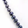 Perle noire 8-9mm 18 pouces DIY Les femmes conviennent au lieu de rassemblement pour porter un cadeau de collier de perles entier