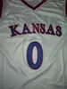 Frank Mason III #0 KU: s Kansas Jayhawks -tröjor Mens 100% dubbel sömda basketbollströjor av högsta kvalitet Anpassa valfritt namn och nummer