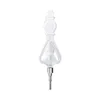 CSYC NC060 Dab Rig Verre Bong Triple Recyclage Airflow Pipes À Fumer Environ 9,29 Pouces 510 Quartz Céramique Nail Eau Perc Bubbler Pipe Smooth Airflow Clean Hit