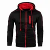 Winter Langarm Herren Hoodies Sportjacke Lässige Strickjacke Mit Kapuze Herbst Fleece Hoody Sweatshirts Reißverschluss Jogginganzug 3XL 210728