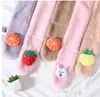 10 Stück Herbst Winter Kinderschal Winter Bär Cartoon Kinder warm dick Nachahmung Kaninchen Plüsch Baby Neujahr Weihnachten KINDERSCHALS ROSA SCHWARZ Junge Party Geschenk