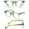 Fashion Okulary ramki Błysk Weight Optical Fancy Design Kolorowe Octan Okrągły Kształt Mężczyzna Kobiety Vintage Retro Recepty Okulary Ramka Ey