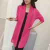 spring summer air conditioning shirt women's medium-long long-sleeve loose sweater female cardigan thin outerwear OH100 210918