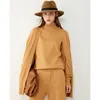 AMII Minimalism Autumn Winter Women Fashion Solid Turtleneck Sweater Tops Causal Elastic Waist Loose Female Pants 12040358 Y0625