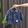 Jackor barn trendiga toppar våren barn mode kläder baby pojkar tjejer jacka höst spädbarn bomull kläder toddler casual kostym