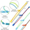 DEPPRESSO DHL DHL Fidget Braccialetti giocattoli per feste Zipper Bracciale 7.5 pollici Fidgets Toy Sensory Neon Color Friendships for Kids Adults Christmas Regali P1117