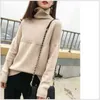 Spring Autumn Female Sweater Light Full Sleeve Turtleneck Casual Style Streetwear Pullover for Women Y1110