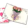 Mother's Day Card Thank You Cards Postcards Greeting Post Carnation Carving Blessing Aesthetic