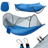 Nylon Parachute Hammock com mosquiteiro Nets Camping Survival Garden Swing Lazer Travel Portable Mobiliário ao ar livre 4Colors WMQ1018