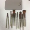 Pincéis de maquiagem 12pcs pó sombra de olho profissional conjunto de pincéis cosméticos instock