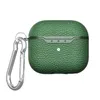 Silikon Litchi Lichee Textur TPU -Kopfhörerzubehör mit Schlüsselbundhaken für Apple Airpods 1 2 Pro 3 Bluetooth Earphone Protective Cover Bag Retail Package