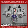 OEM Repsol blue Body For HONDA CBR 600RR 600F5 600CC 03-04 Bodywork 71No.5 CBR 600 RR F5 CC CBR600RR 03 04 CBR600F5 CBR-600 CBR600 RR 2003 2004 Injection mold Fairings