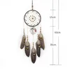 Home Arts and Crafts Dreamcatcher Wind Chimes Handmade Nordic Dream Catcher Net With Feathers Beads Wall Hanging Gift Home Decoration 25pcs T2I53050