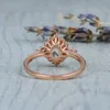 14 K Gül Altın Renk Aytaşı Taş Kadınlar Için Güzel Bizuteria Bijoux Femme Anillos Mujer Opal Takı 14 K Rose Gold Yüzük H1015