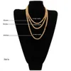 Hiphop 18k Gold Iced Out Diamond Chain Necklace CZ Tennis for Men and Women1197103