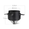 Rostfritt stål 304 Liten ängel Kaffefilter Portable Pot Outdoor Coffe Appliance Drip Pots med PP Cups Inga filterpapper krävs Filters filter