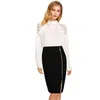 Elegant Woman Skirts Front Zipper Midi Skirt Sexy High Waist Split Pencil Skirts Wrap Hip Bodycon Skirt Front Zipper Office X0428
