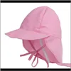 Caps sombreros de verano para bebés protección para bebés Capítulo de cuello Capilla Uvprotection Beach Sun Gatman Fisherman Children1 8Ddyi BWrRG296R8642330