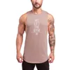 Merk Mens Casual Losse Fitness Tank Tops voor Male Zomer Mode Low Cut Mouwloze Actieve Muscle Shirts Vesten Undershirts 210421