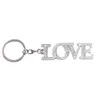Romantisk Diamond Letter Keychain Hängsmycke Metall Kärlek Keyring Par Nyckel Kedja Creative Tillbehör Gåvor för älskare