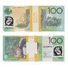 Prop Aud Banknotes Dólares australianos 20 50 100 Cópia de papel Print Full Print Banknote Fake Monopoly Money Movie Adens