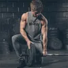 Muscleguys Mężczyzna Kulturystyka Tank Top Gyms Fitness Bez Rękawów Koszula Męska Bawełniana Odzież Moda Singlet Kamizelka Podnośna 210421