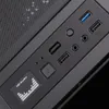 Coolmoon Hyun Gölge Masaüstü Bilgisayar Durumda Çift Taraflı Cam Şeffaf Yan Panel ATX PC Ev Ofis için
