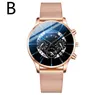 Cwp malha ultrafina moda casual cinto de aço relógio de quartzo relógios masculinos montre de luxe