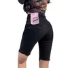 pantalones vaqueros cortos para mujer verano negro cintura alta pantalones cortos delgados de cinco puntos para mujer 210520