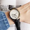 패션 브랜드 여성용 소녀 스타일 가죽 스트랩 쿼츠 손목 시계 80