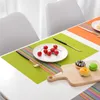 European Style Placemat PVC Tabellmattor Slippt vattentäta Engångsvärme Isolering Pads Restaurang Tillbehör DHL Gratis frakt