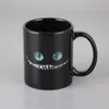 Cute Devil Cup Hot Reaction Coffee Cup 330ml Creative Color Changing Ceramic Magic Tea Milk Coffee Mug Funny Gift To Friends 210409