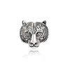 MenTiger tête broche 3.7*3.5 cm animaux broches costume épinglette pour cadeau fête mode bijoux accessoires