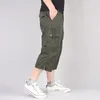 Męskie spodnie Cargo Shorts Mężczyźni chłodny kamuflaż Summer Bawełna swobodna krótka odzież marki Wygodne Camo249t