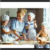 Textiles Home & Garden4 Pcs Kids Aprons With Pocket Adjustable Chef Apron Cooking Baking Painting Suitable For Children Aged 3-6 D242F