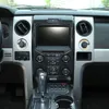Ford F150 Raptor 2009-2014 ABS251I için Karbon Fiber Siyah Multi-Media Center Kontrol Paneli Trim